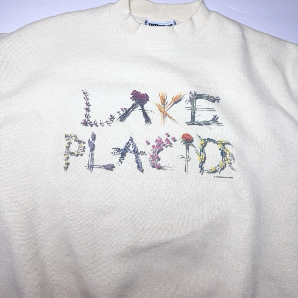 Women’s Upcycled Crewneck Sweatshirt Quilted Patchwork S Vtg Cottage Granny Twee - Picture 5 of 11